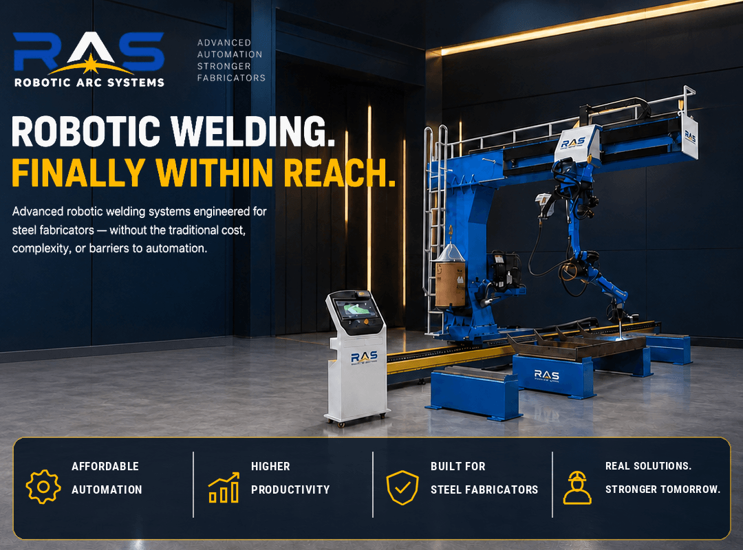 RAS CL840 robotic welding system — robotic welding finally within reach