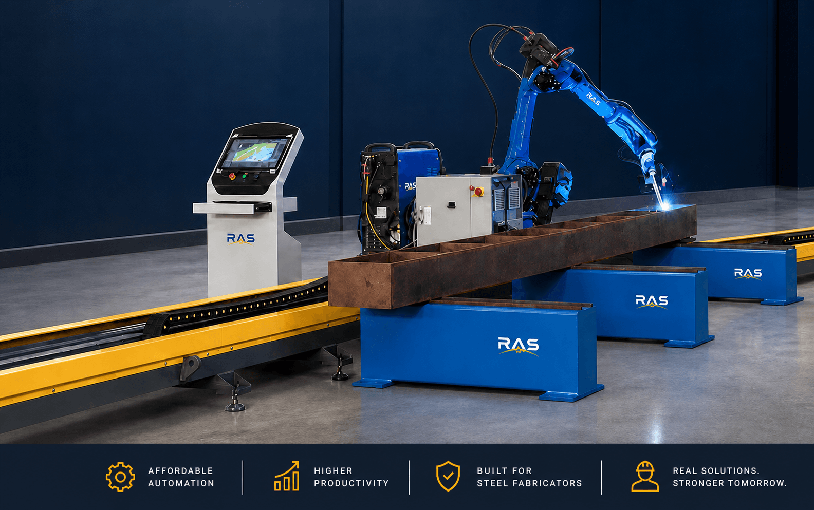 RAS GR740 ground-rail robotic welding system